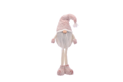 63CM White Standing Gonk With Pink Hat 