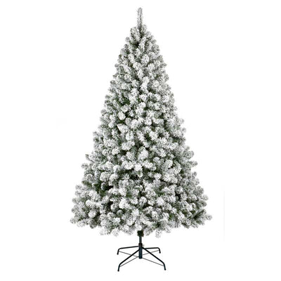 4FT Flocked Woodcote Spruce Artificial Christmas Tree