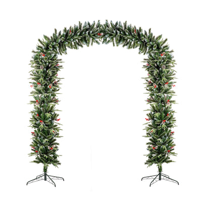 8FT New Jersey Christmas Tree Arch PVC Tips Cones & Berries