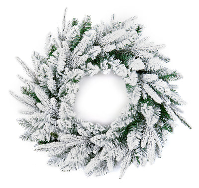 50CM Christmas Lapland Snowy Wreath