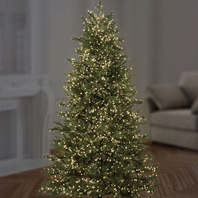 Warm White LED String Lights on Christmas Tree 