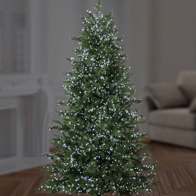 Christmas Tree with White Fairy Lights