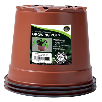 23cm Professional Growing Pots (3)                          