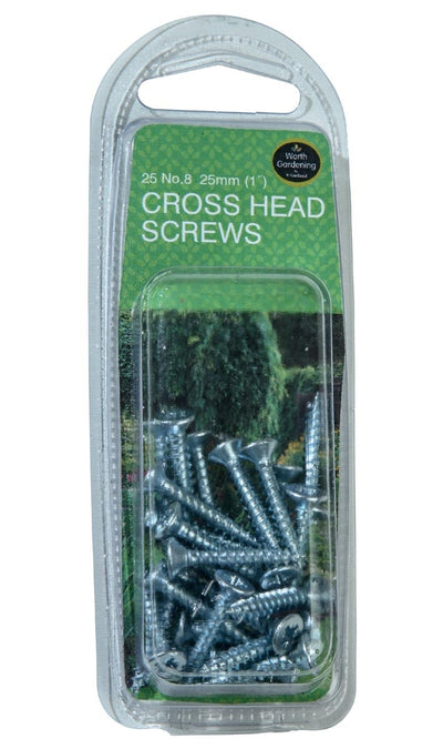 Cross Head Screws No 8 (25) - 25mm                      