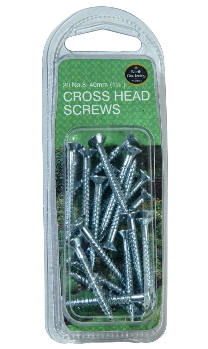 Cross Head Screws No 8 (20) - 40mm                      