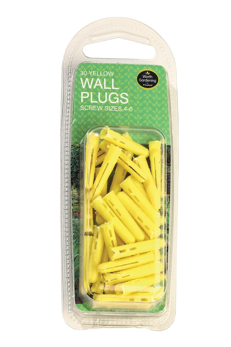 Yellow Wall Plugs Screw Sizes (30)                      