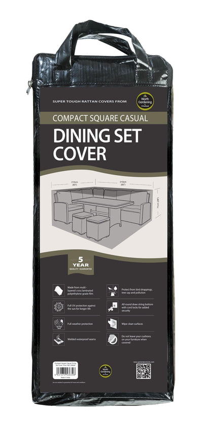 Compact Square Casual Dining Set Cover                      