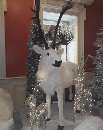 180cm Large White Reindeer 