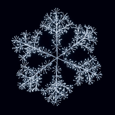 White Snowflake Outdoor Light Decoration