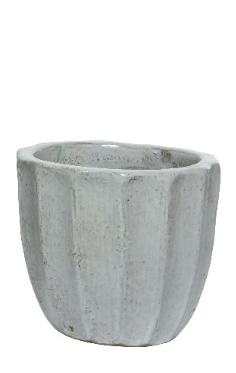Maya Planter Common Pottery - White